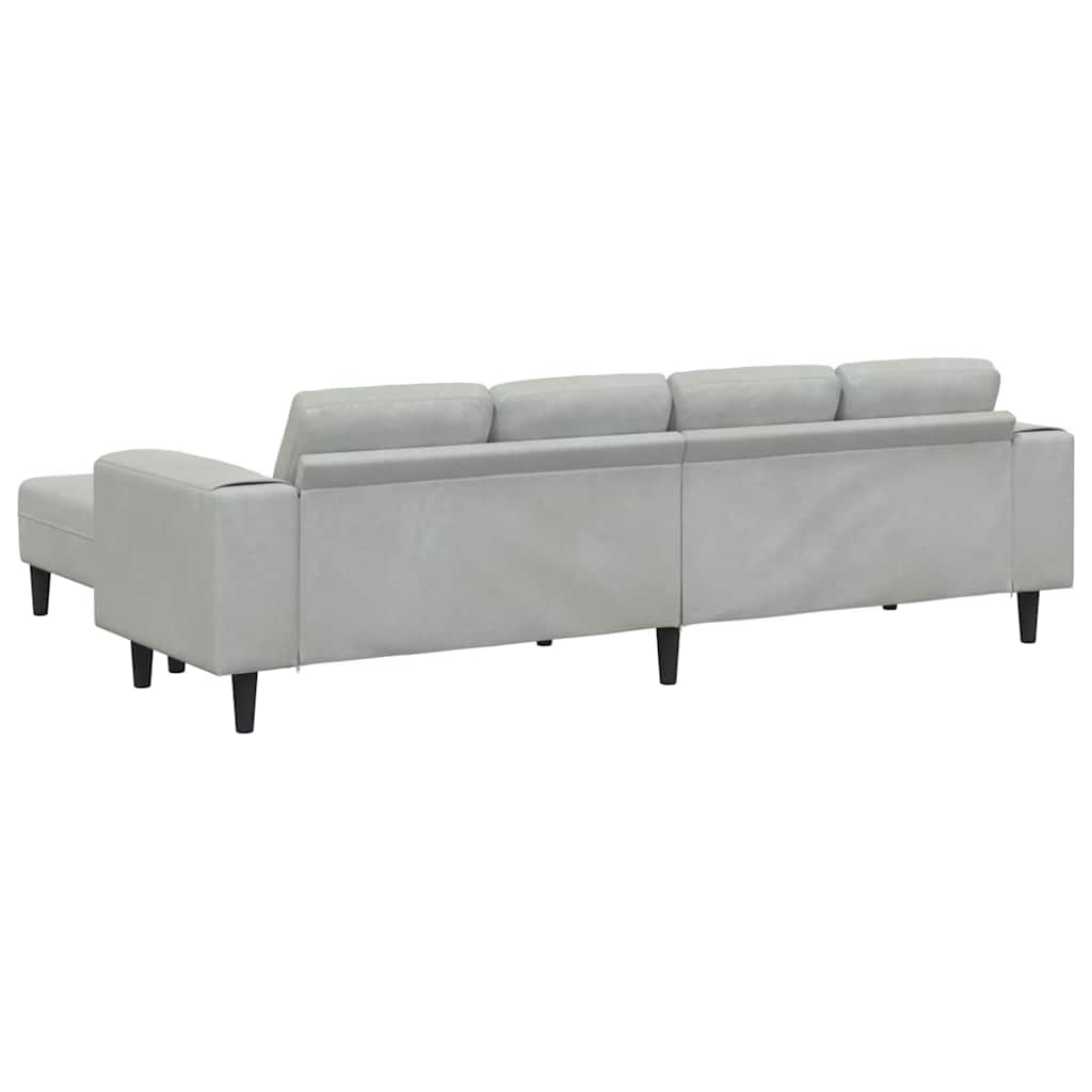 Sofa Set Light grey Velvet
